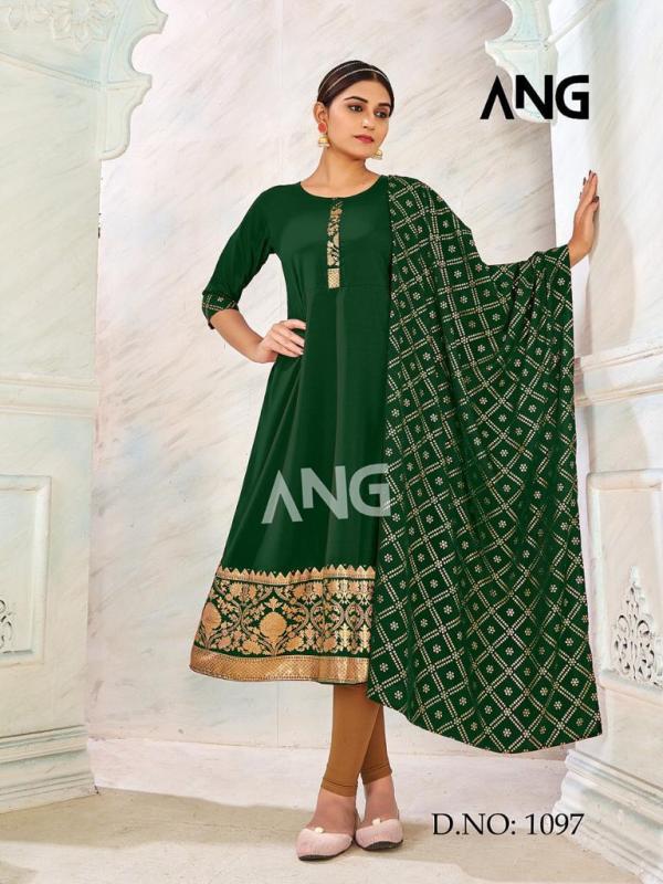 Ang 1097 American Creap Designer Exclusive top with dupatta Collection